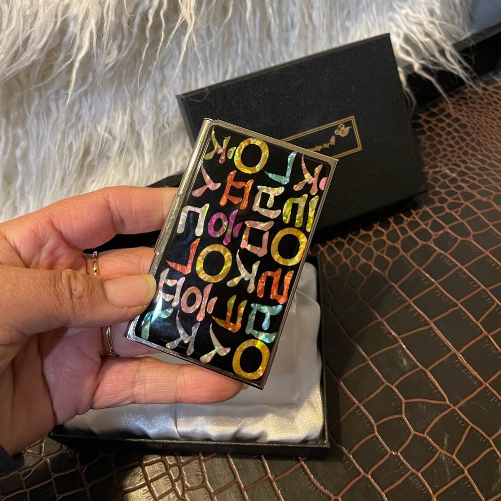 Business Cardholder Colorful Metal Made In Korea